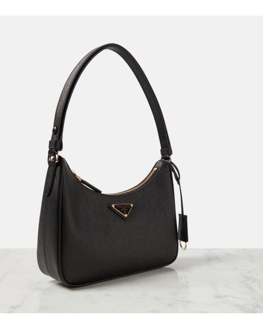 Prada Black Re-edition Mini Leather Shoulder Bag