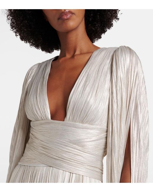 Maria Lucia Hohan Natural Draped Silk Gown