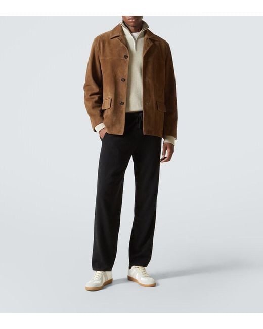 LeKasha Black Bali Cashmere Sweatpants for men