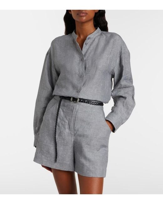 Eres Gray Exact Linen Shirt