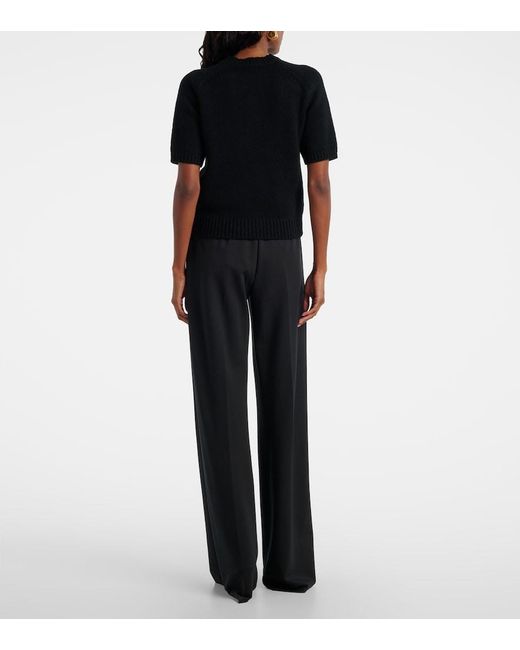Max Mara Black Pepli Wool And Cashmere Top