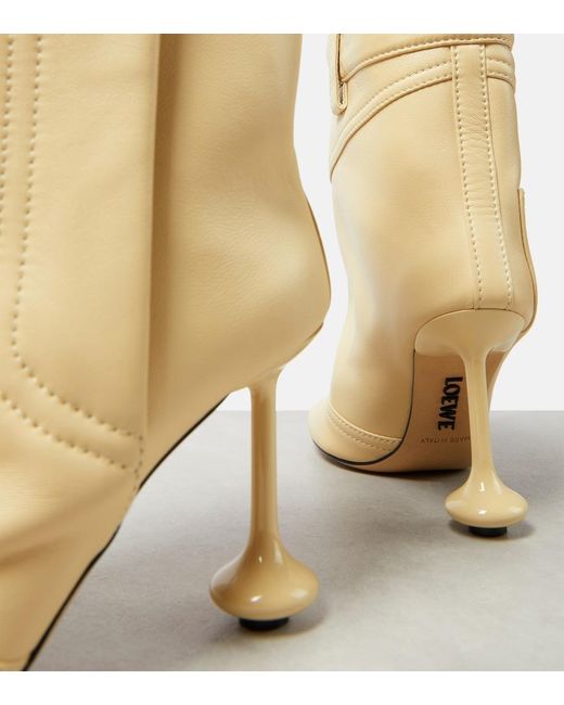Loewe Natural Leather Toy Ankle Boots 90