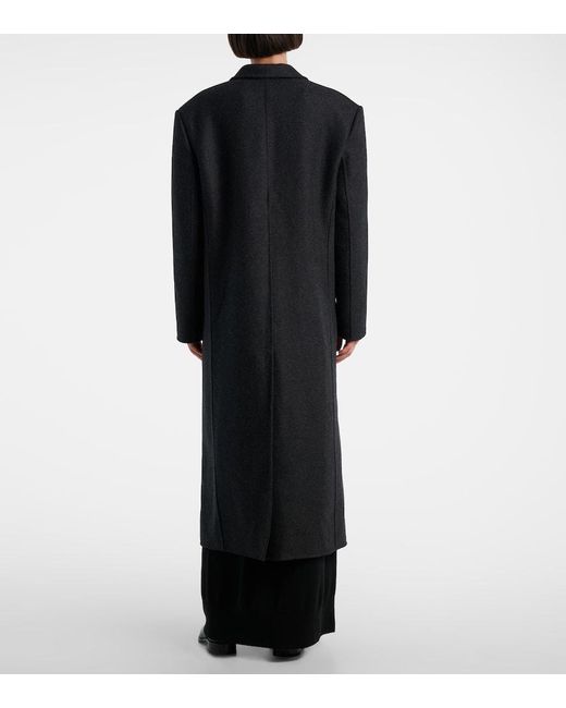 The Row Black Hariet Wool And Cashmere Coat