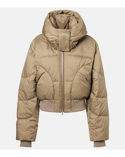 Adidas By Stella McCartney Natural Hooded Cropped Jacket
