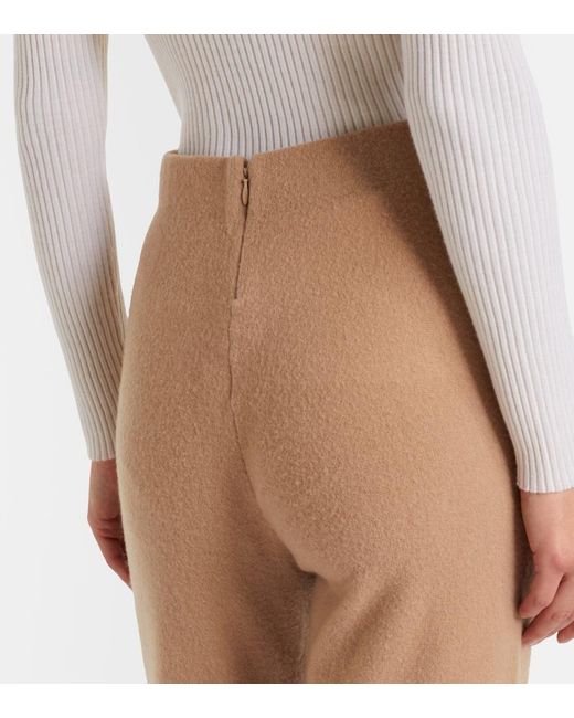 Gabriela Hearst Natural Kaulike Cashmere Flared Pants