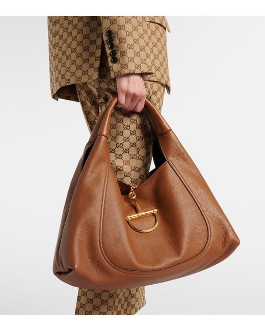 Borsa A Spalla Softbit Large di Gucci in Brown
