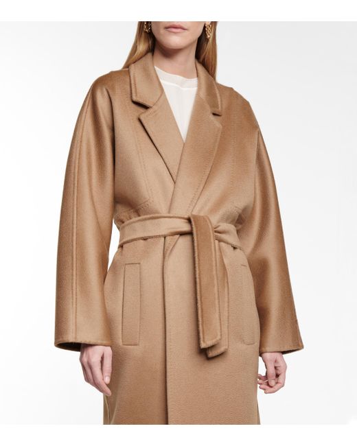 Max Mara Andorra Double-faced Cashmere Coat in Brown - Lyst