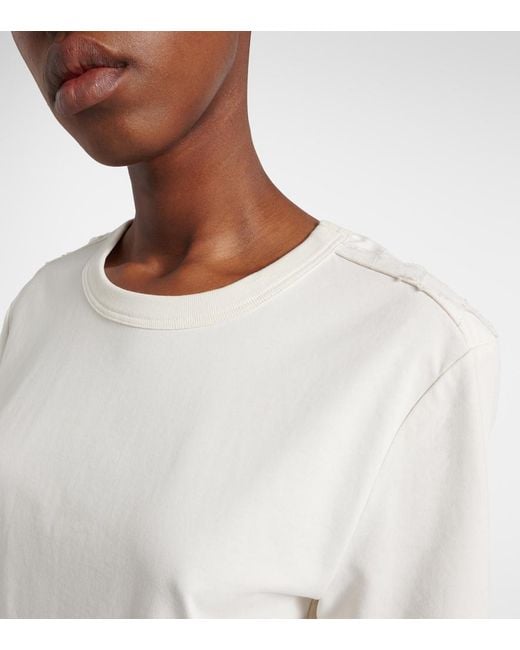 Bottega Veneta White Intrecciato Cotton Jersey T-Shirt