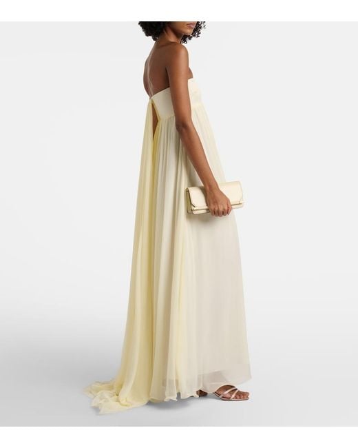 Posse White Solene Sash Maxi Dress