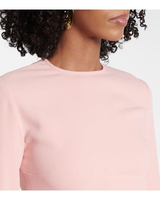 Vestido De Fiesta Della Drapeado Solace London de color Pink