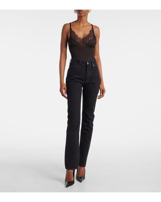 Saint Laurent Blue 90S High-Rise Flared Jeans