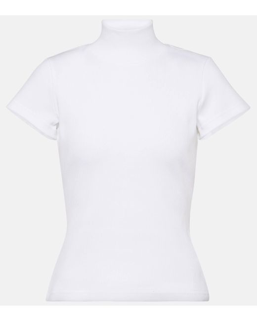 Alaïa White Jersey Top