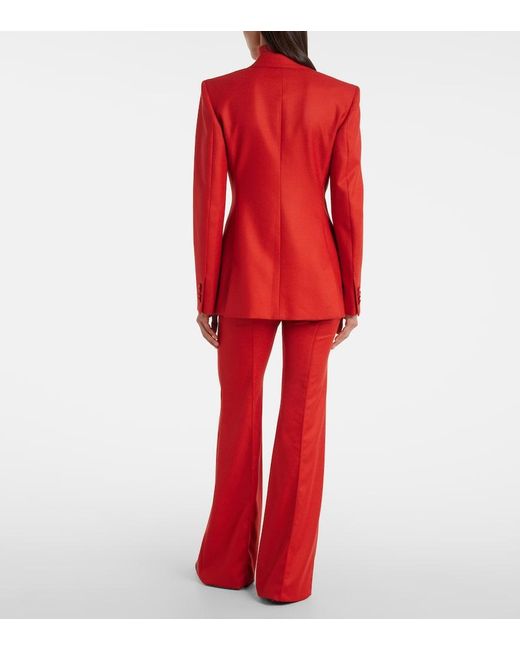 Gabriela Hearst Red Mairi Wool And Cashmere Jacket