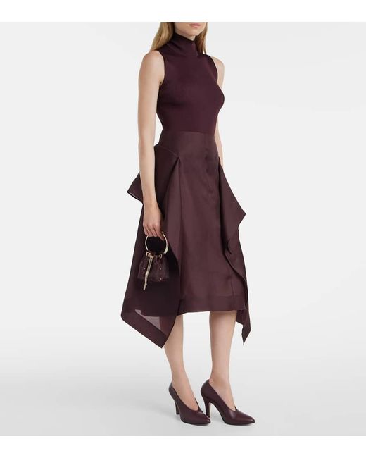 Jimmy Choo Red Bon Bon Micro Mesh Bucket Bag