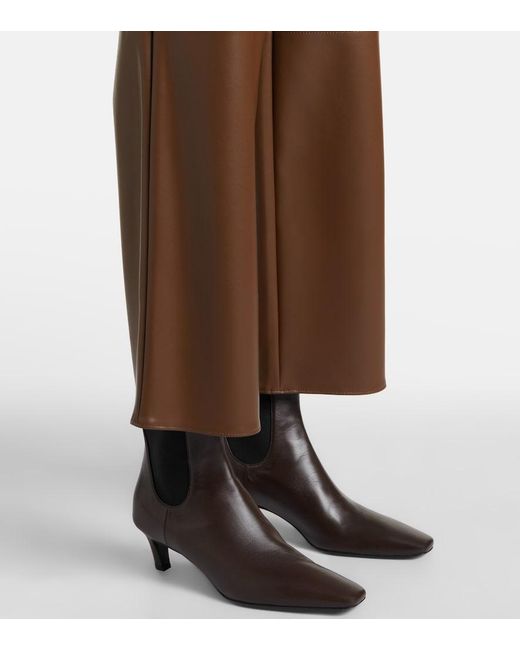 Max Mara Brown Cropped Straight Pants