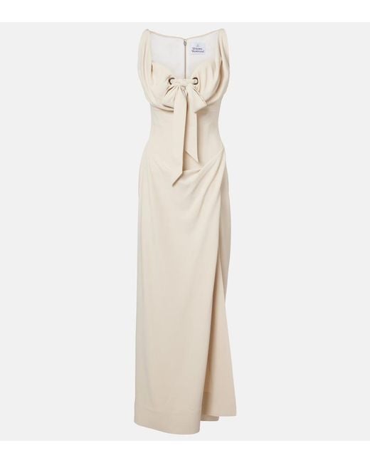 Vivienne Westwood Natural Iwona Draped Corset Dress