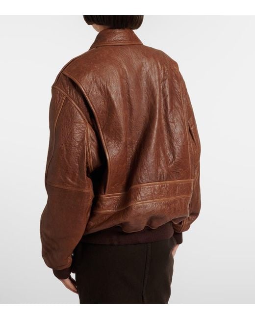 Chaqueta De Piel Chaqueta Saint Laurent de color Brown