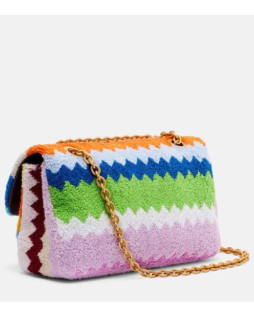 Missoni Blue Zigzag Small Shoulder Bag