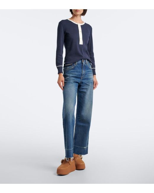 Chloé Brown Nama Leather Platform Mules