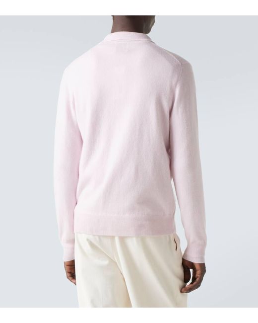 Allude Polopullover Aus Kaschmir in Pink für Herren