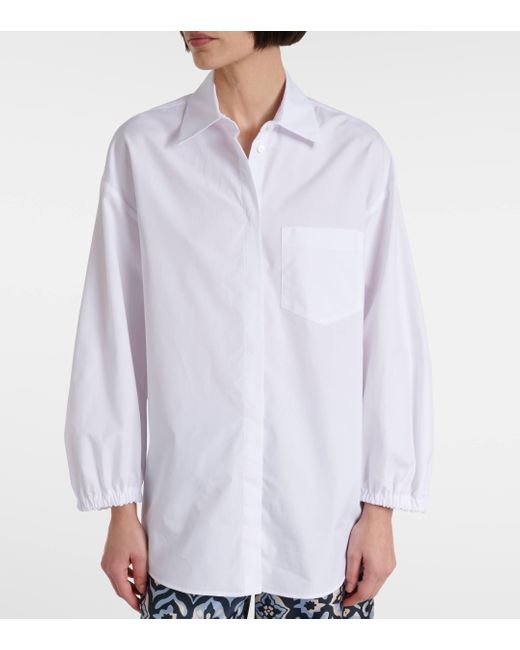 Max Mara White Timeo Cotton Shirt