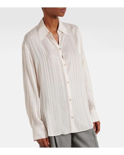 Vince White Striped Shirt
