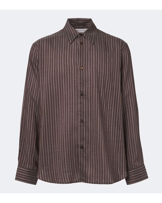 Studio Nicholson Brown View Striped Shirt for men