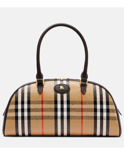 Burberry Black Tote Bag Highlands Aus Jacquard