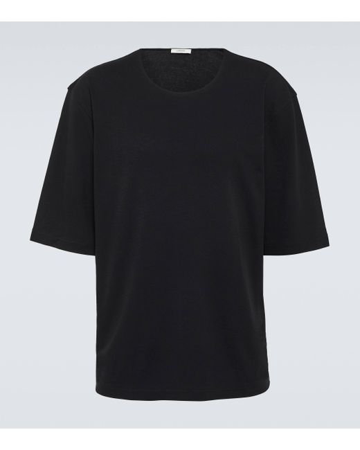 Lemaire Black Cotton Jersey Top for men