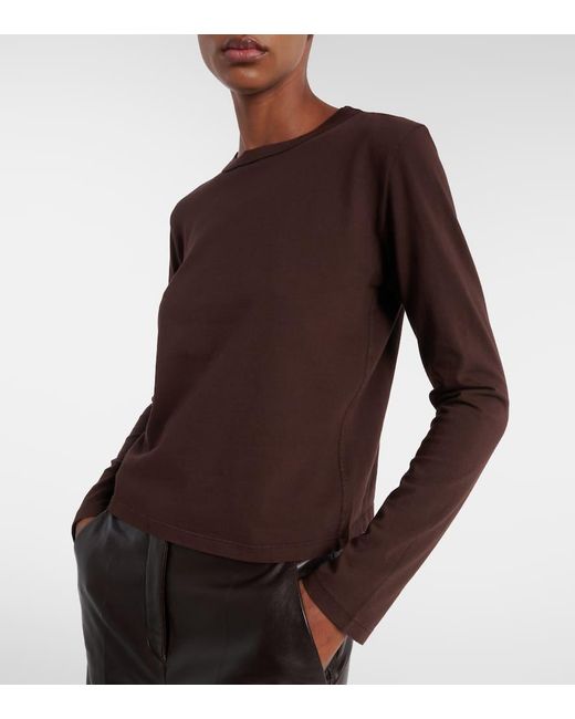 Velvet Brown Susanna Cotton Jersey T-Shirt