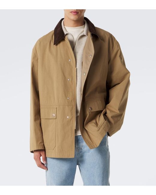 The Row Brown Frank Cotton Jacket for men