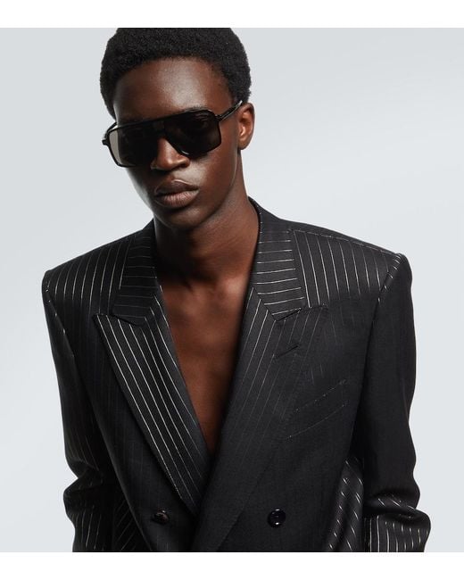 Tom Ford Gray Kemp Aviator Sunglasses for men