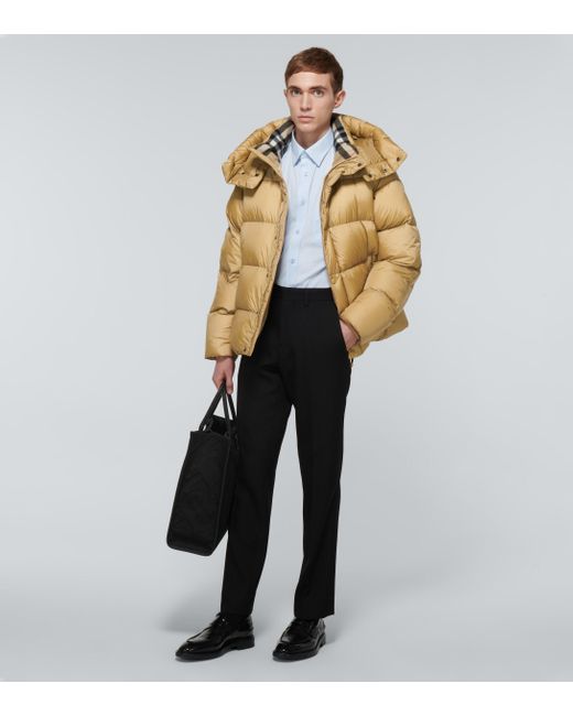 Burberry Down Jacket in Beige (Natural) for Men | Lyst Canada