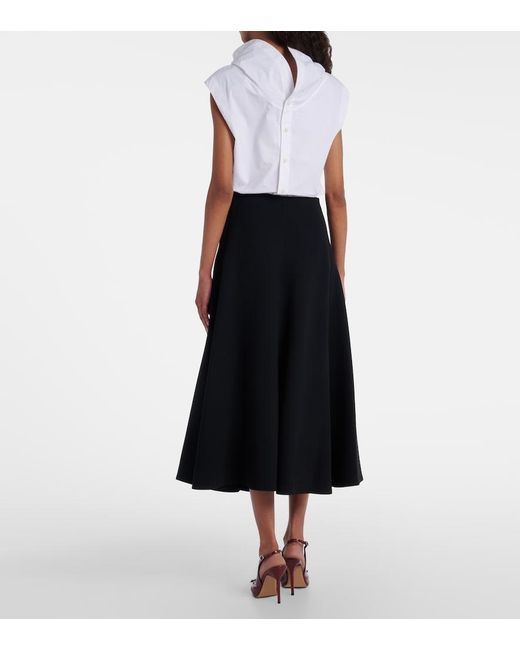 Jacquemus Black Triangle Midi Skirt