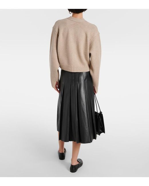 Proenza Schouler Natural Sofia Cashmere-Blend Cardigan