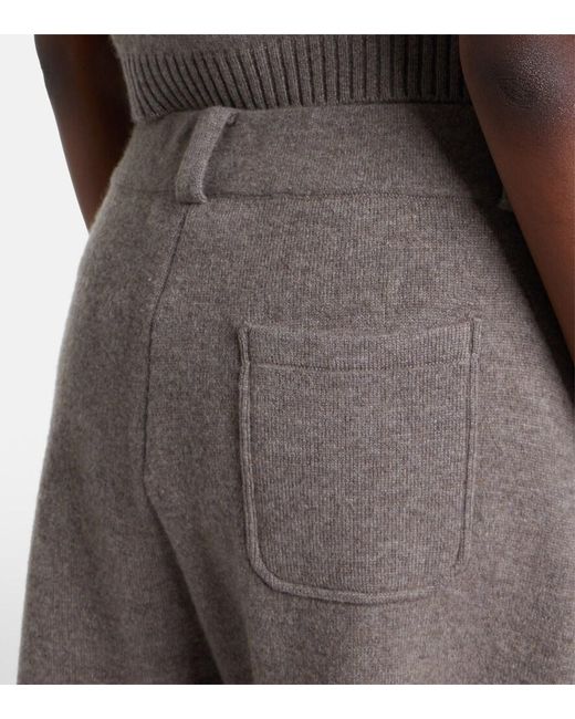 Lisa Yang Brown Azaria Cashmere Cargo Pants