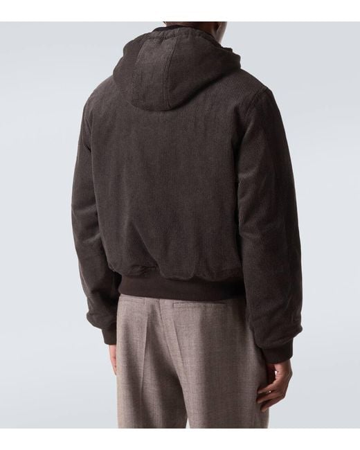 Our Legacy Black Bank Cotton Twill Corduroy Jacket for men