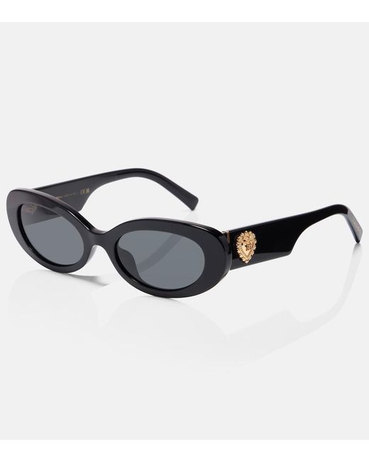 Dolce & Gabbana Brown Devotion Oval Sunglasses