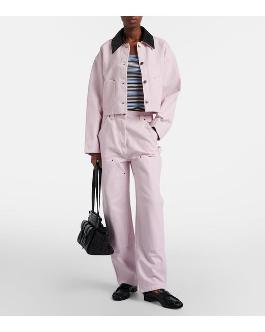 Prada Pink Cotton Canvas Jacket