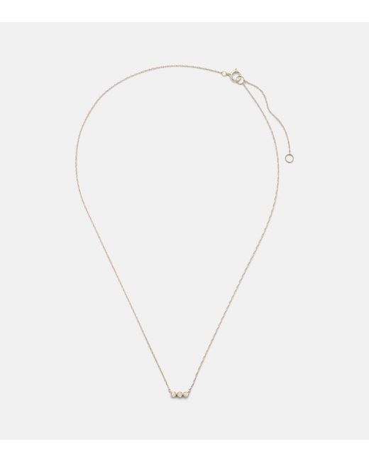 STONE AND STRAND White 10Kt Necklace With Diamonds
