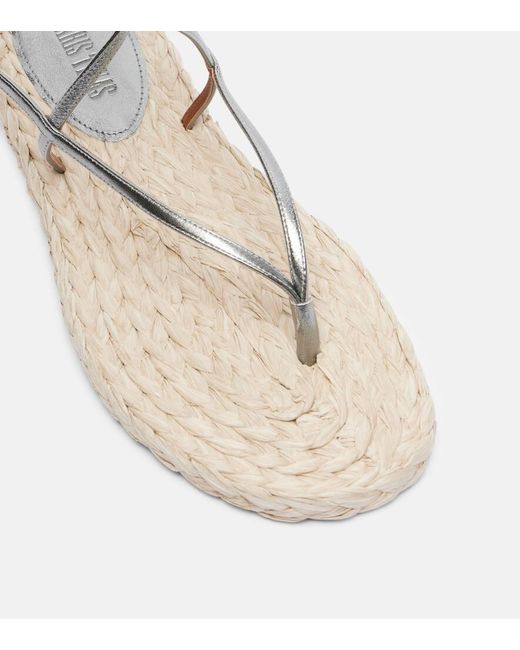 Paris Texas Natural Sandalen Hydra Mit Metallic-Leder