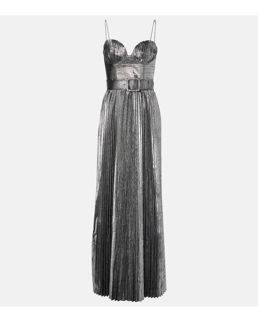Rebecca Vallance Gray Lumi Pleated Gown