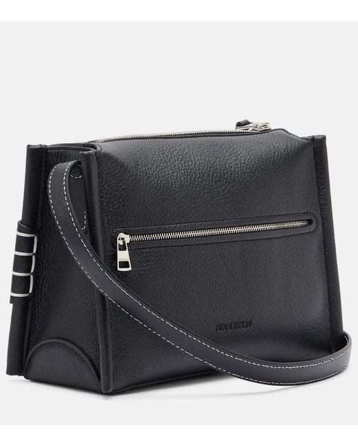 J.W. Anderson Black Loafer Small Leather Crossbody Bag