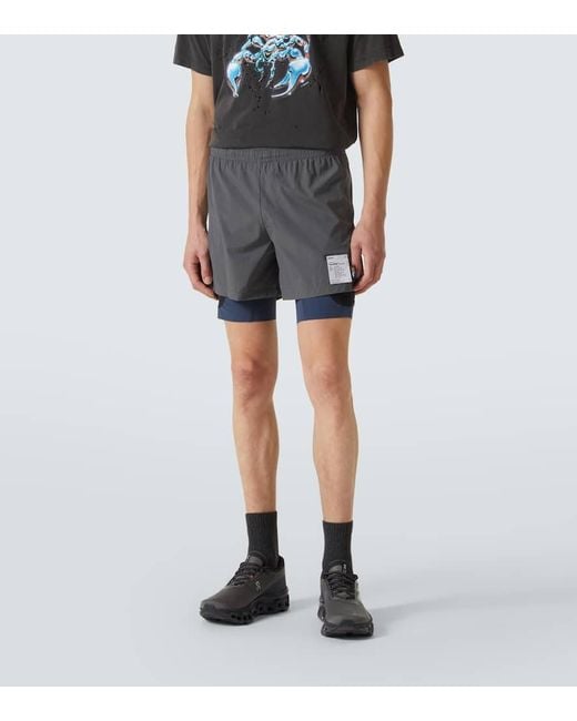 Short Techsilk En Cordura Satisfy pour homme en coloris Gray