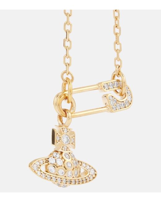 Vivienne Westwood Metallic Lucrece Embellished Bracelet