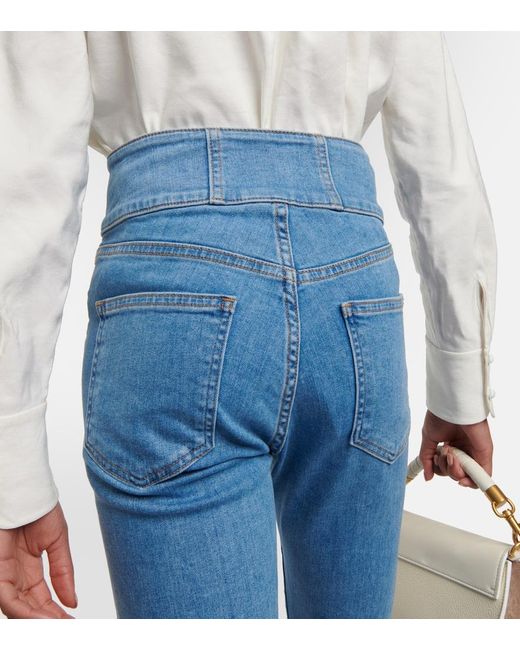 Jeans Flared Carly De Tiro Alto Veronica Beard de color Blue