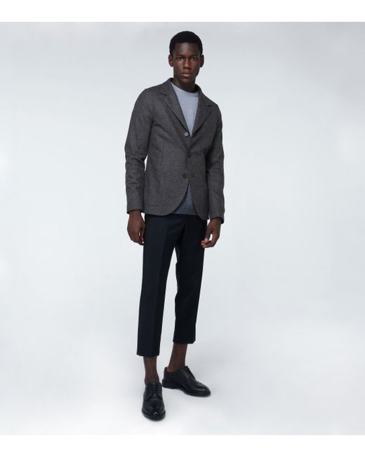 black herringbone blazer