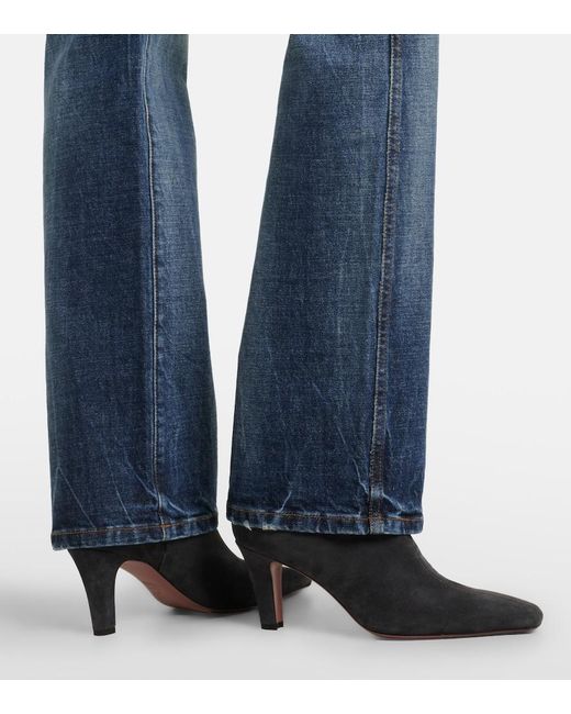 Paris Texas Black Belle Suede Ankle Boots