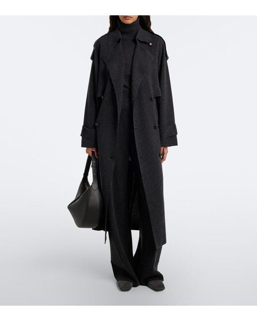Jardin Des Orangers Black Wool And Cashmere Turtleneck Sweater