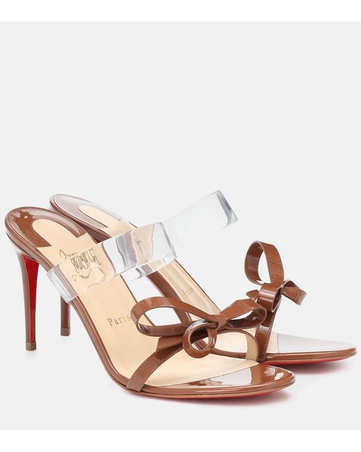 Christian Louboutin Multicolor Just Nodo 85 Pvc And Patent Leather Sandals